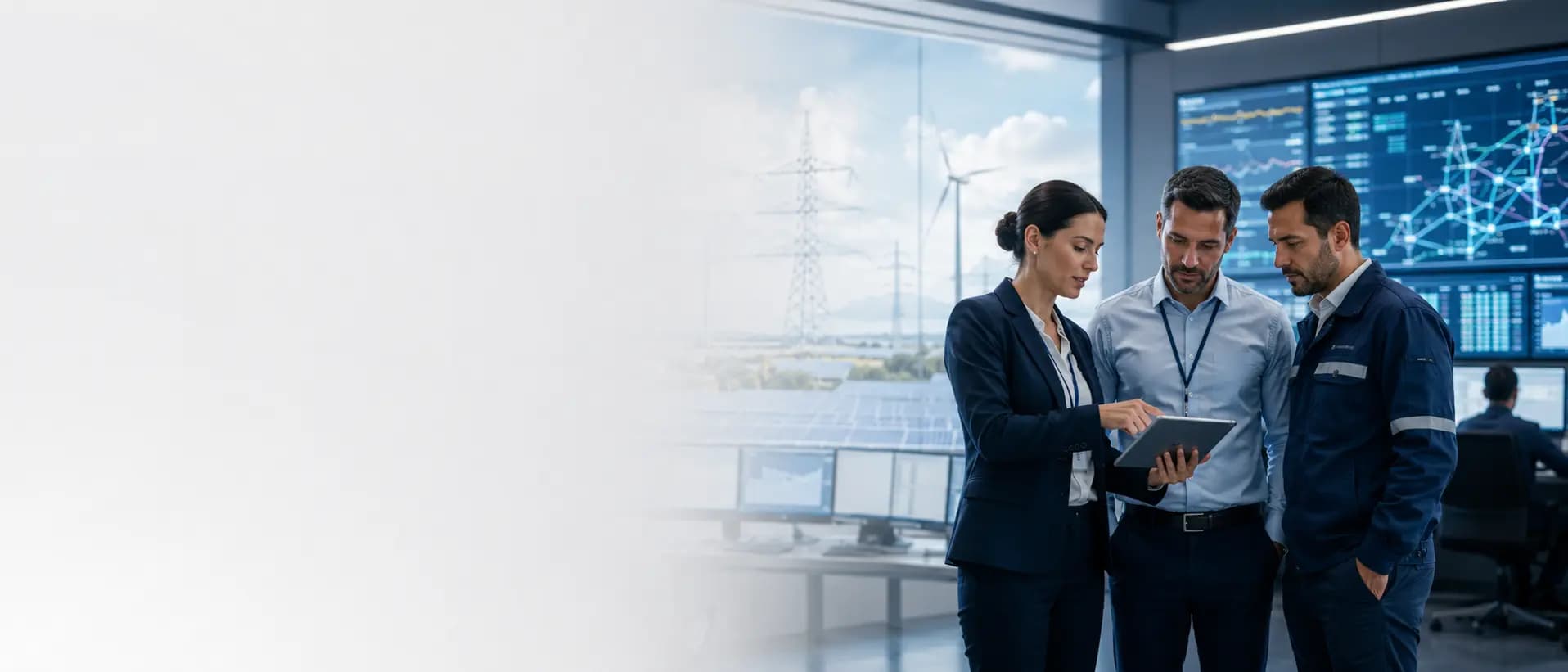 AI Utility Automation for Energy & Utility Operations Background