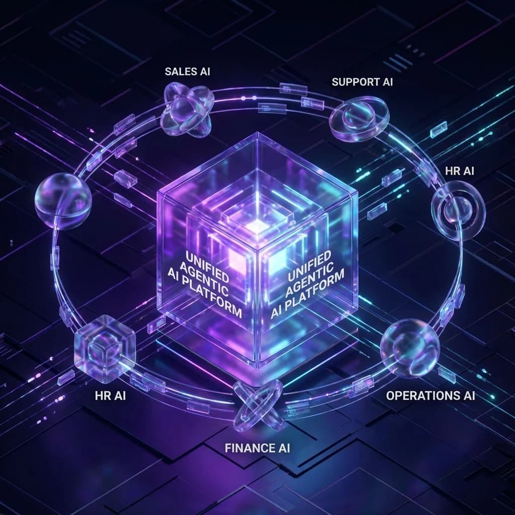 Unified Agentic AI Platform Visualization